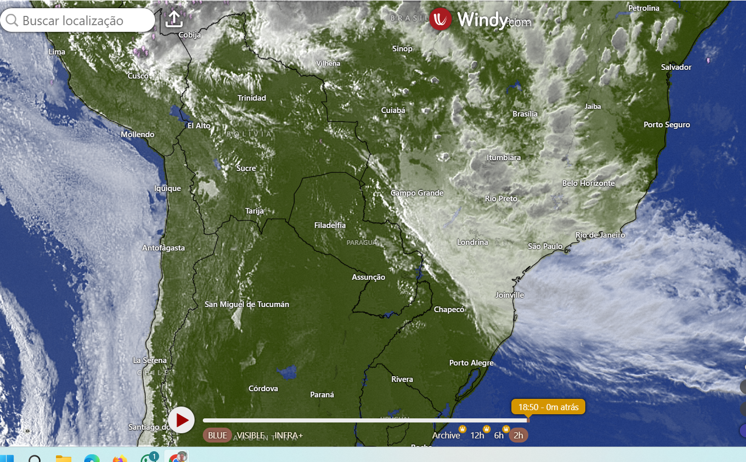 Atmosfera pelo sul do Brasil nos próximos dias! Vem um pouco de calor?