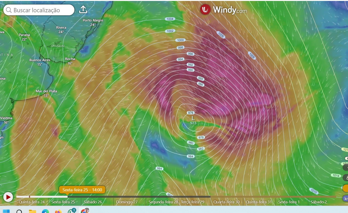 Ciclone extratropical no sul do Brasil, implicações desse novo evento.