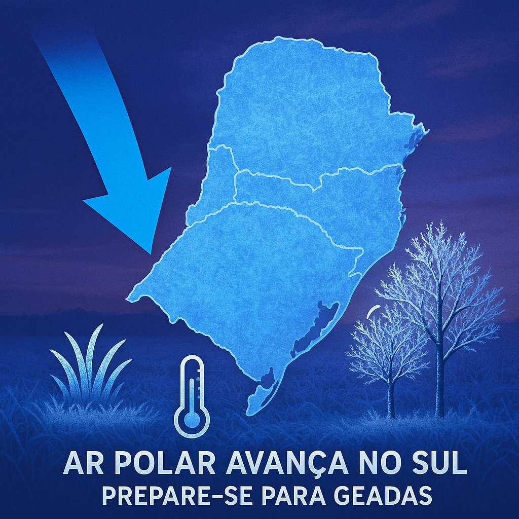 Tempo muito instável no sul do Brasil neste final de semana, antecede ar polar que vai resfriar bastante a partir deste sábado