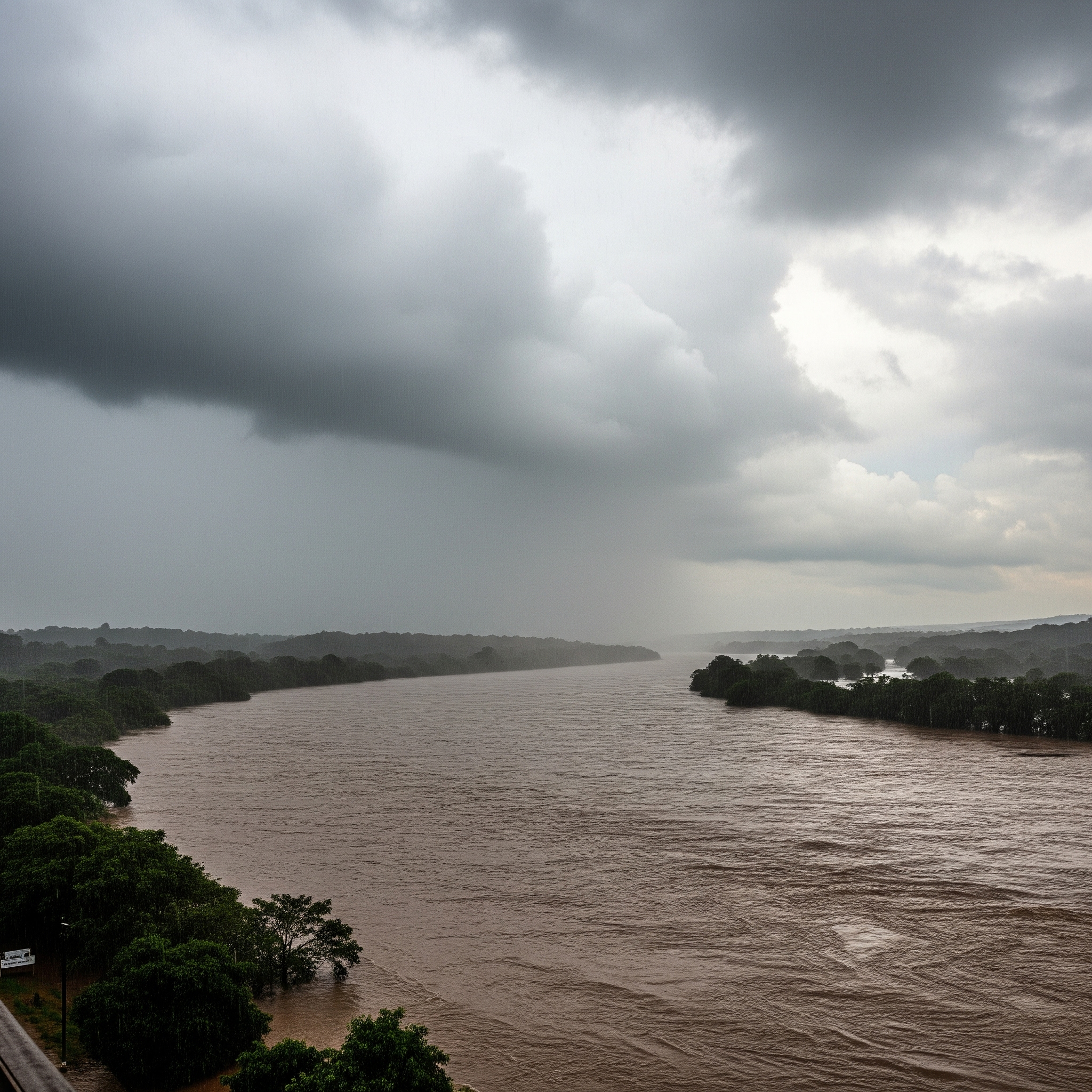 Frente fria estacionanada no RS gera muita chuva, bloqueio atmosférico é responsável. Previsão para o sul do Brasil.
