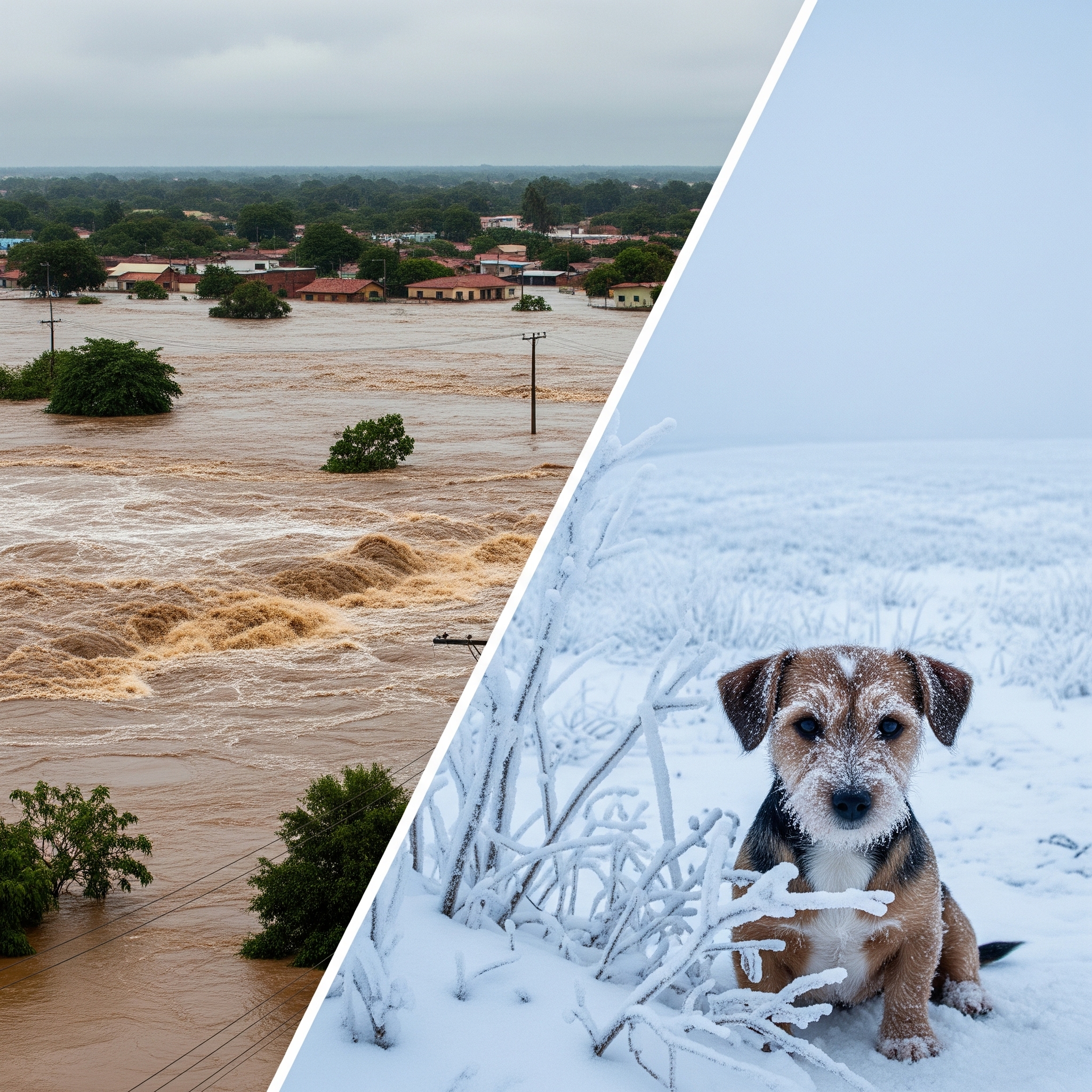Baixa pressão mantém condição de chuva no RS e SC nesta sexta feira. Muito frio chegando segunda!