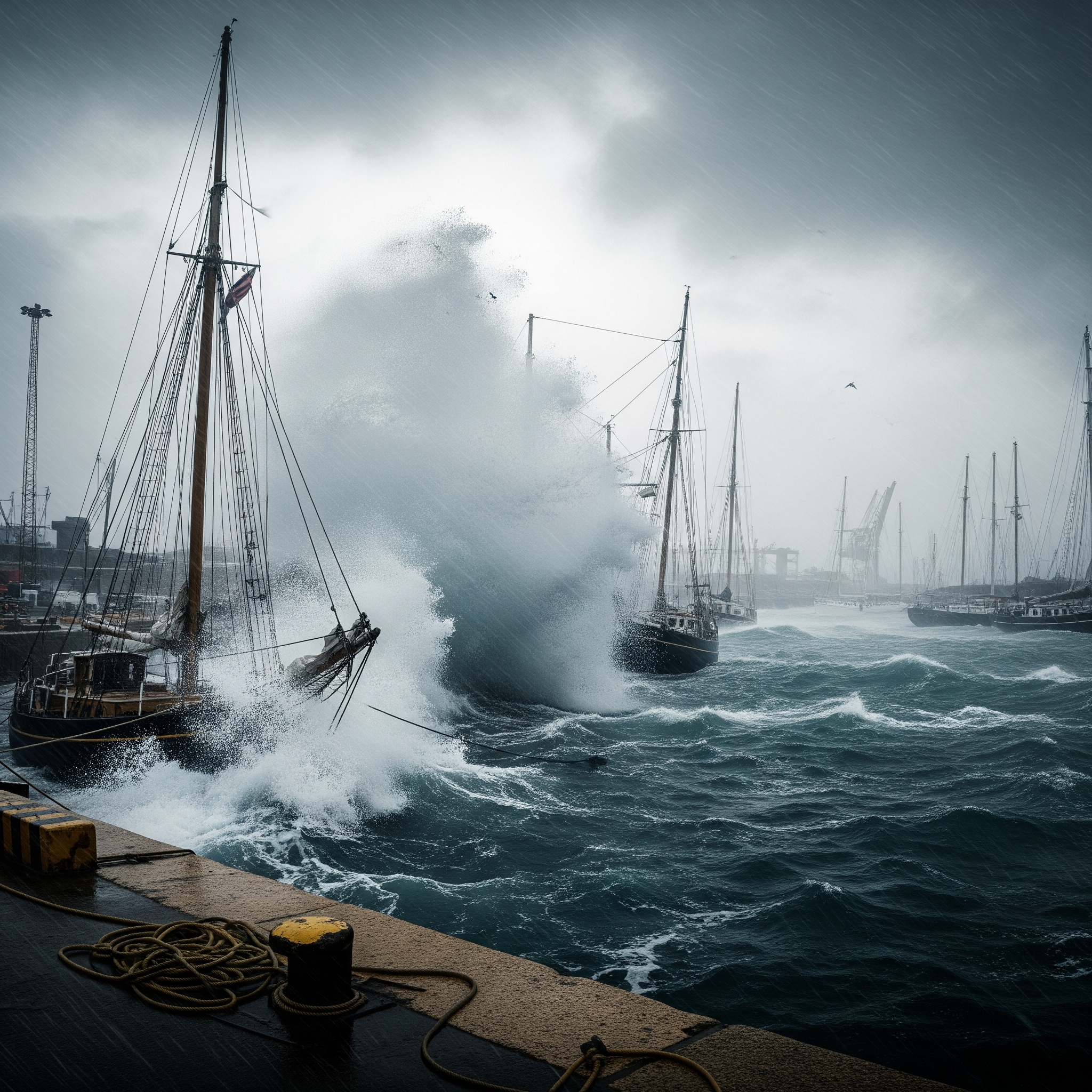 Alerta para o litoral do RS e SC: Chuva, ciclone, vento forte e início da semana com muito frio!