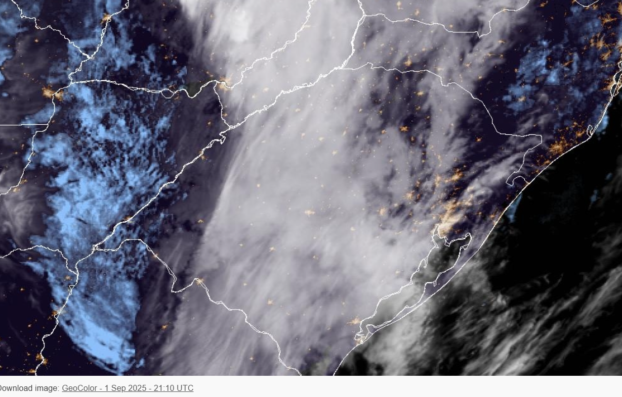 Gangorra de temperaturas no início de setembro no sul do Brasil, ciclone, calor e frio!