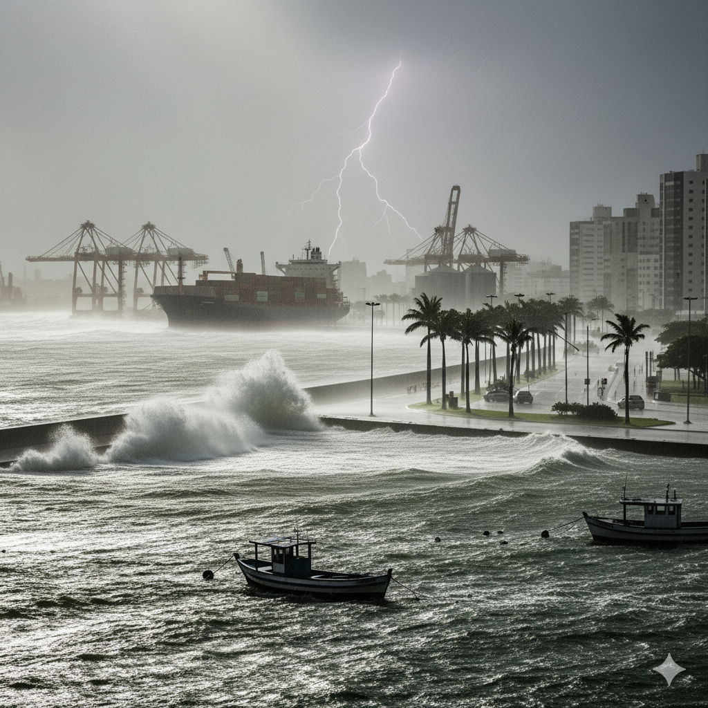 Frente fria passando pelo sul do Brasil nesta quinta! O quê esperar? Mais um ciclone!