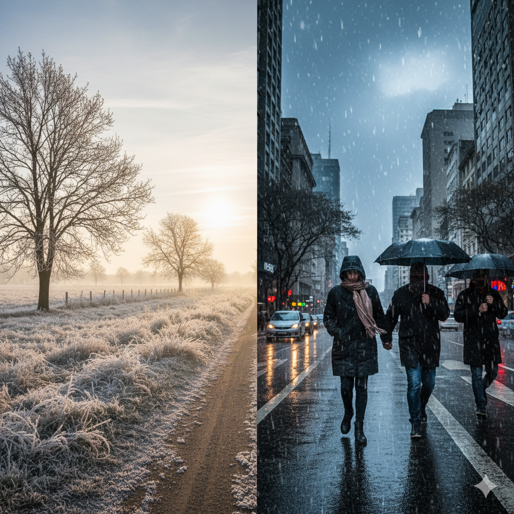 Previsão do Tempo: Frio e Sol no Sul do Brasil, Chuvas no Sudeste