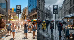 Calor e depois alívio!