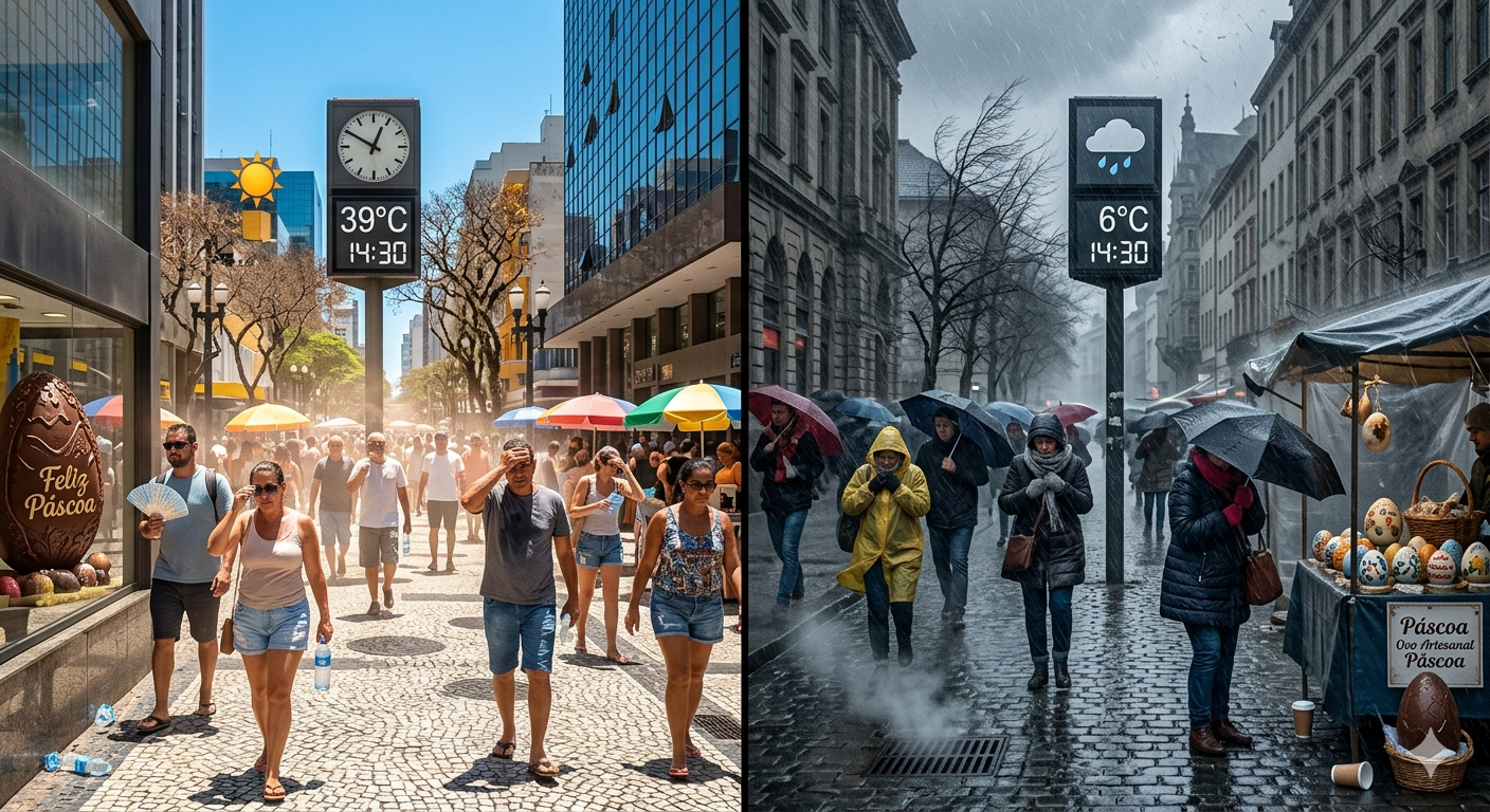 Muito calor neste final de março! Seguimos com calor na Semana Santa! Frio com data para chegar.