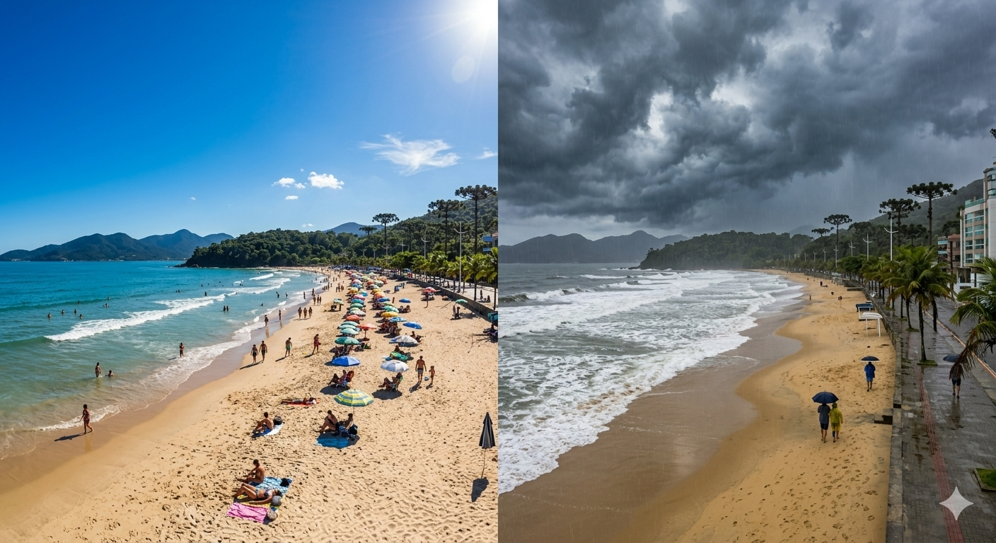 circulação marítima, ventos úmidos no sul