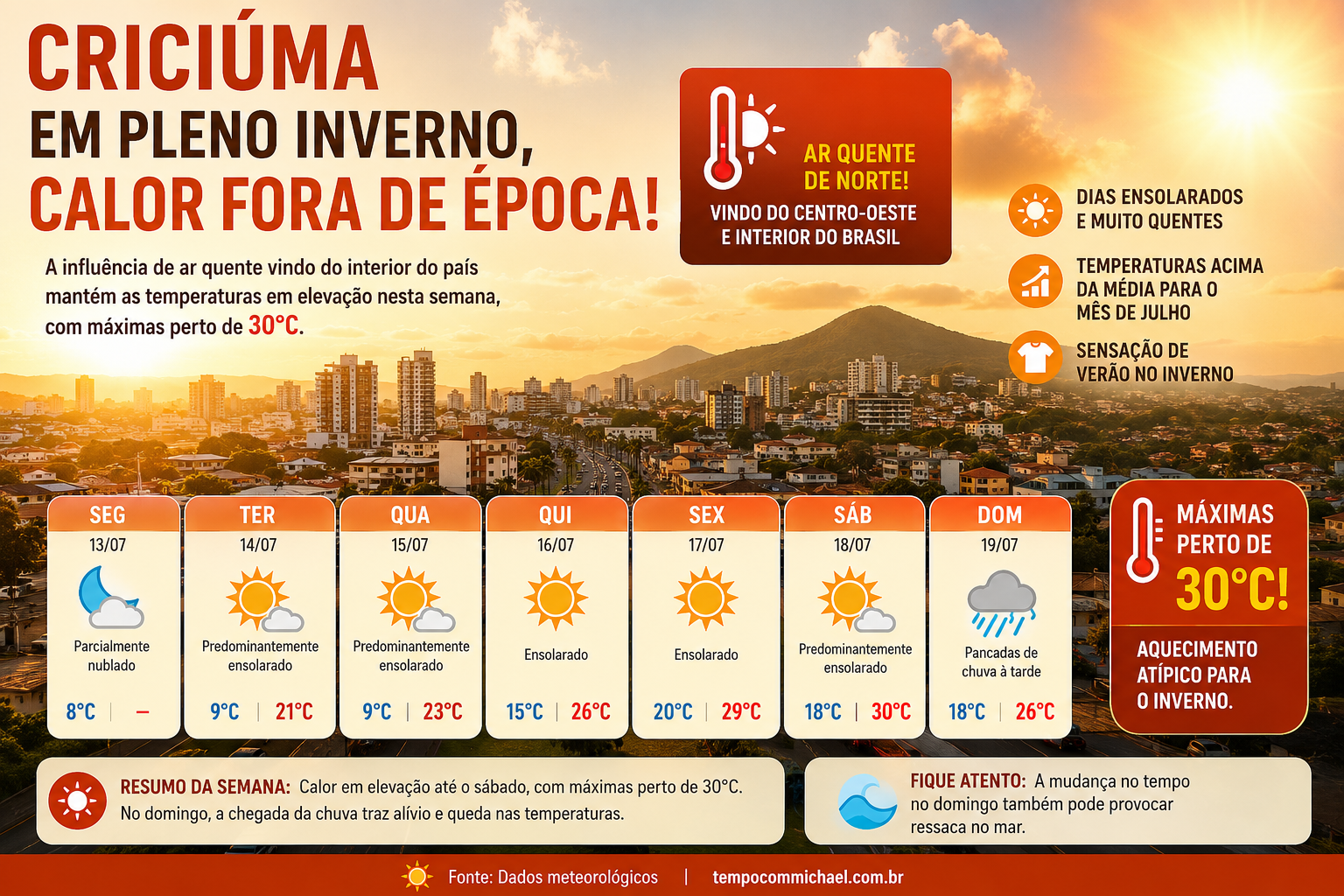 Calor no inverno!